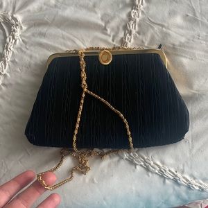 Black and gold clutch